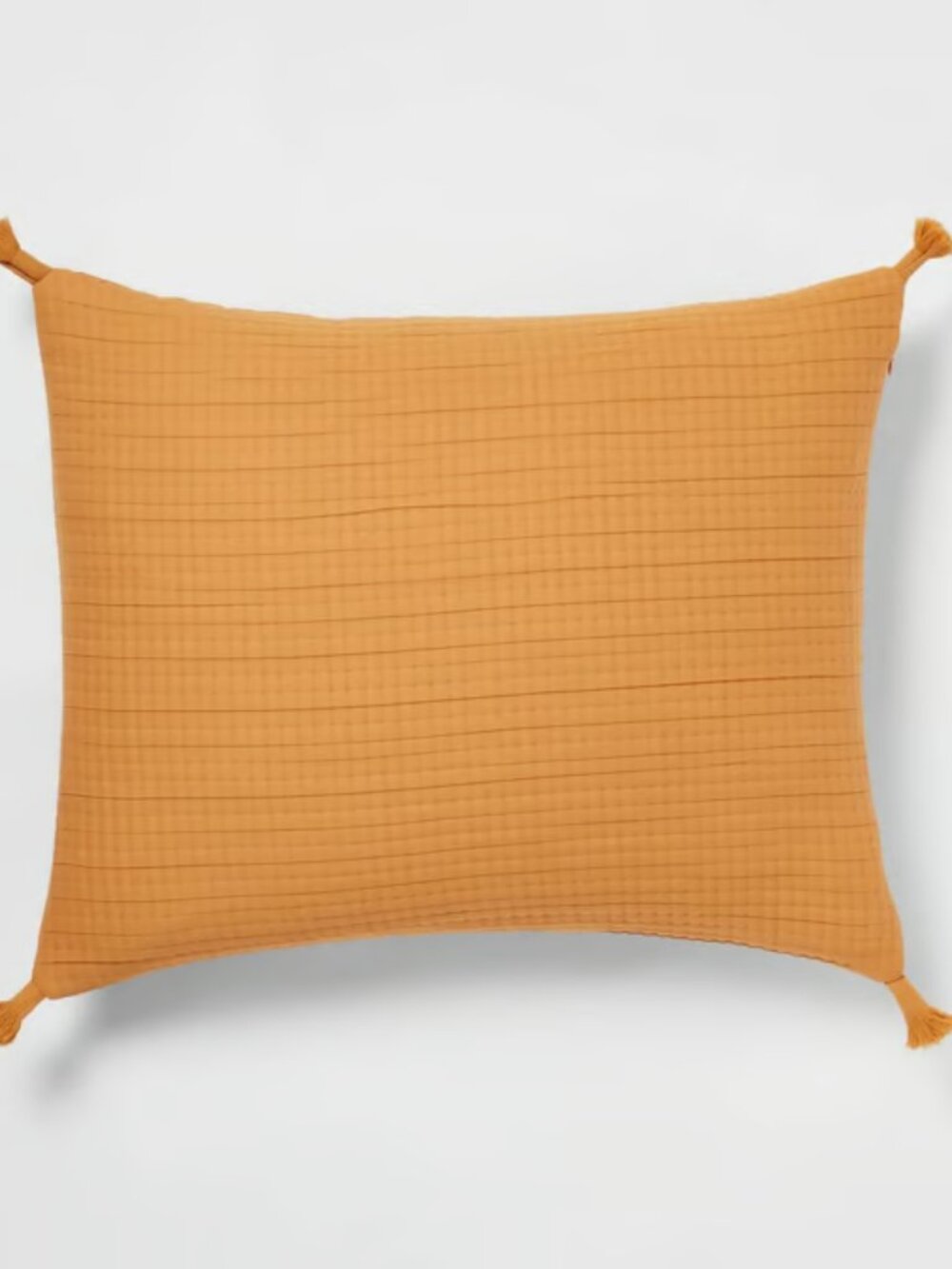 NEW Standard Double Cloth Quilt Sham Mustard - Threshold™